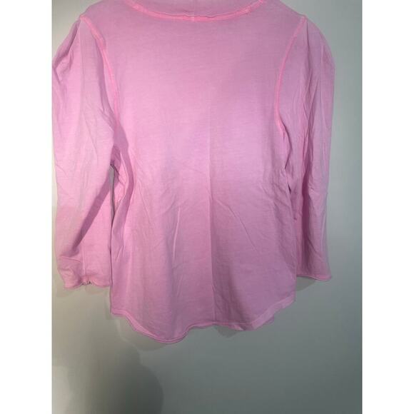 We The Free Clover Puff Sleeve 3/4 Length Sleeve T-Shirt in Pink - Picture 7 of 10